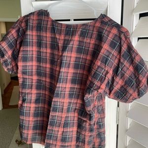 Madewell plaid shirt sleeve